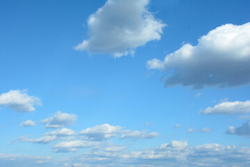 Blue Sky With Scattered Clouds 