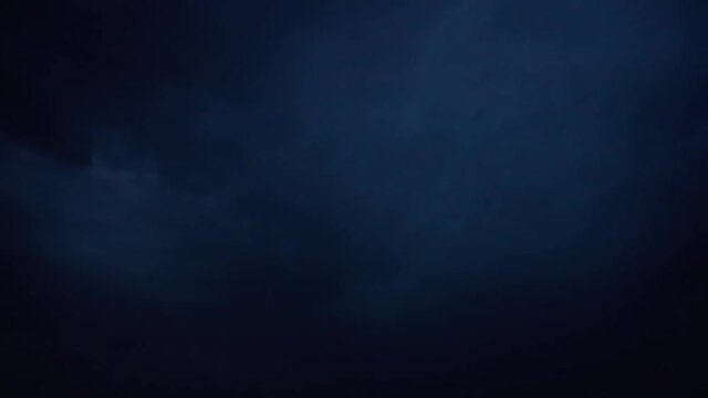 Lightning in the sky. Filming in the summer.