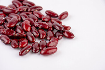 Red bean isolated on white background