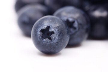 blueberries isolated on white background