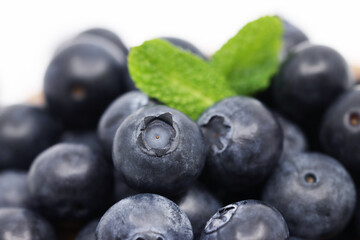 blueberries isolated on white background