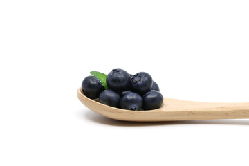 blueberries isolated on white background