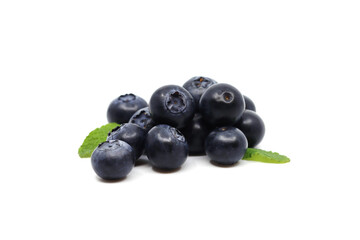 blueberries isolated on white background