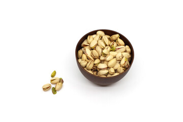 pistachio nuts in a bowl