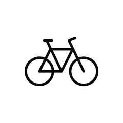 Bike, Cycle, Bicycle, Sport Icon Logo Vector Isolated. Public Transportation Icon Set. Editable Stroke and Pixel Perfect.