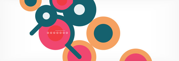 Circles and lines abstract background for covers, banners, flyers and posters and other templates