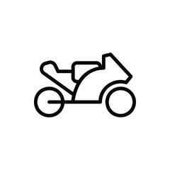 Fototapeta premium Motorcycle, Motorsport Icon Logo Vector Isolated. Public Transportation Icon Set. Editable Stroke and Pixel Perfect.