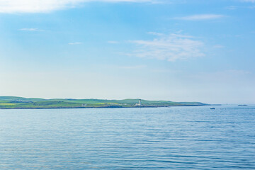 The Irish Sea on a sunny day, summer time.