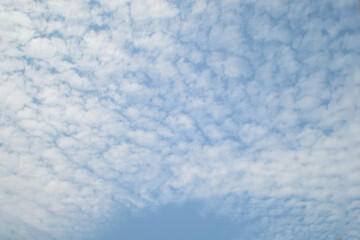 Fototapeta na wymiar Beautiful cloudy in blue sky