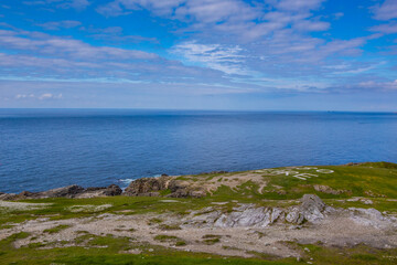 The coastal view of Malin Head, the north part of Ireland. 