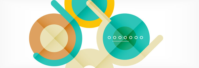 Circles and lines abstract background for covers, banners, flyers and posters and other templates