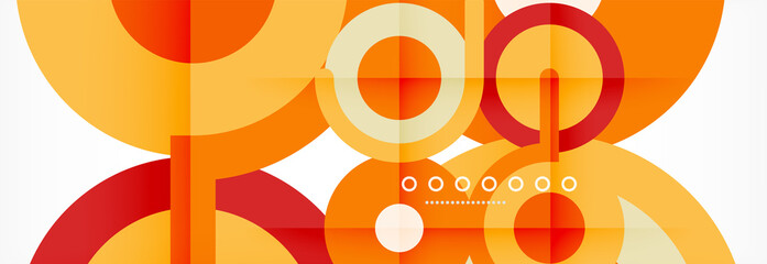 Fototapeta premium Circles and lines abstract background for covers, banners, flyers and posters and other templates