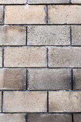 Abstract background old white brick wall with cracks and scratches. Landscape style. Great background or texture.