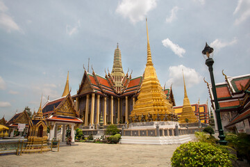 Fototapeta premium Bangkok, Thailand, Thursday, 6th Sihakom, 2020: Devils Protect the Grand Palace or Wat Phra Kaew, Wat Phra Si Ratanasadaram.
