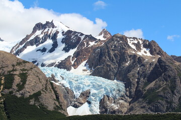 Fototapeta na wymiar Glacier in Patagonia, Argentina, El Chalten