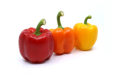 red and yellow peppers