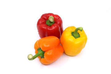 red and yellow peppers