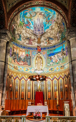 Fototapeta na wymiar Sagrat Cor cathedral (Church Sacred Heart of Jesus). Barcelona, Spain