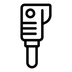 Temperature thermal imager icon. Outline temperature thermal imager vector icon for web design isolated on white background