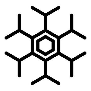 Hormones celule icon. Outline hormones celule vector icon for web design isolated on white background