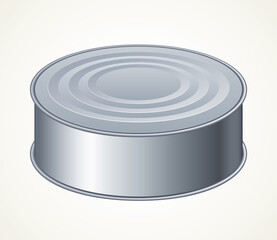 Still tin can. Vector drawing
