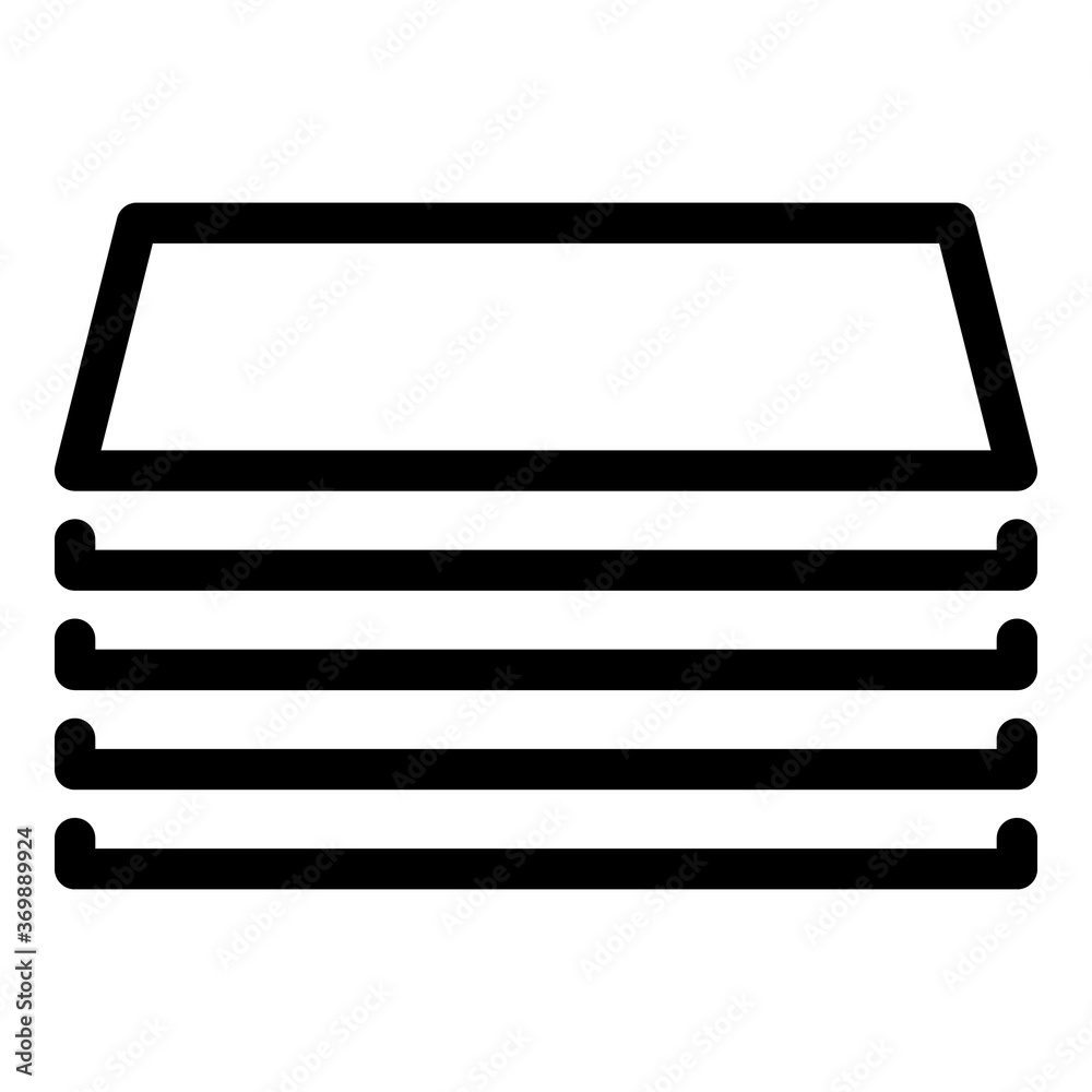 Poster storage files icon. outline storage files vector icon for web design isolated on white background