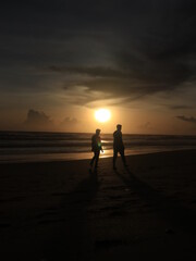 Sunset on the beach
