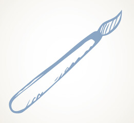 Manicure tool pusher. Vector drawing