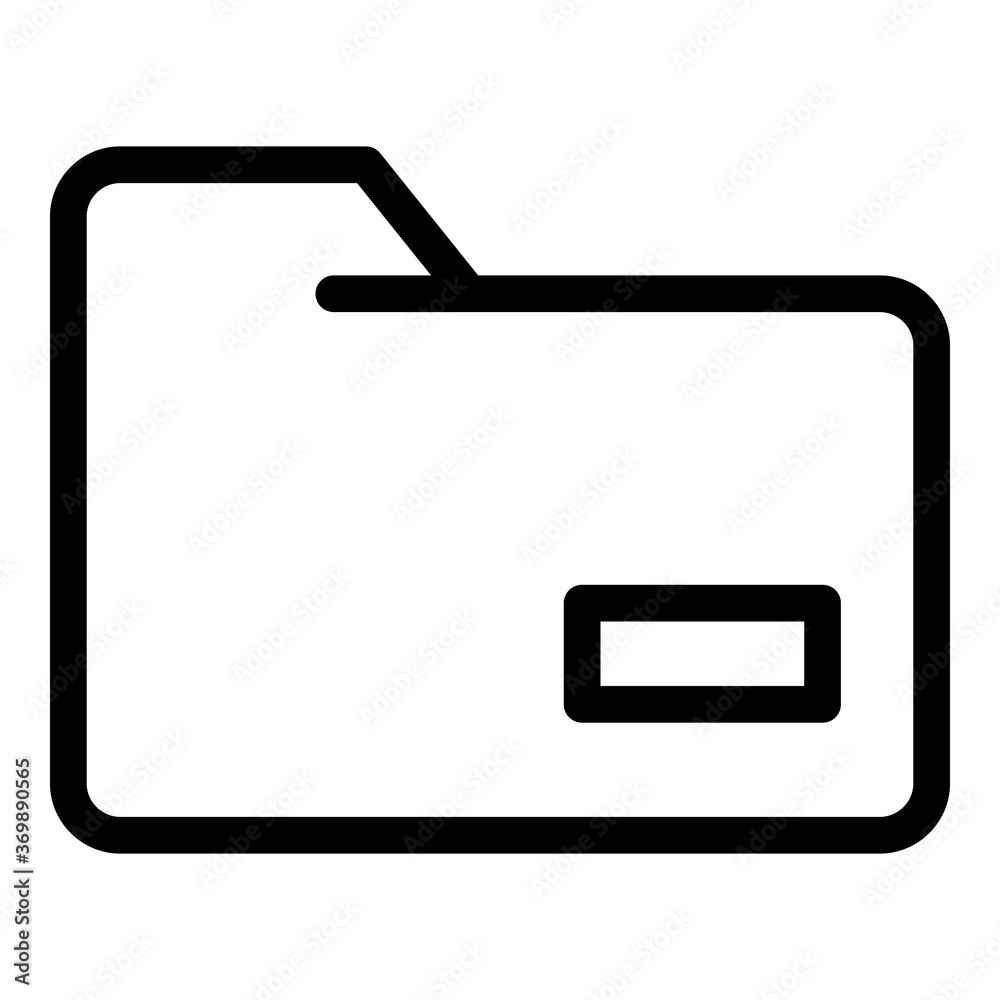Poster file folder store icon. outline file folder store vector icon for web design isolated on white backg