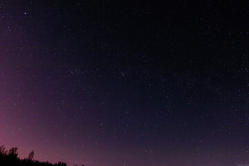 Fototapeta na wymiar night clear sky full of stars. 