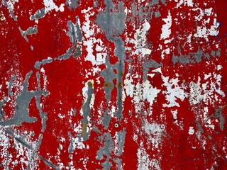 red paint on a wall