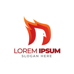 fire bird logo design