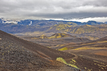 Beautiful mountain landscape in Iceland. Nature and places for wonderful travels