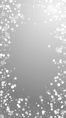 Fototapeta premium Magic stars sparse Christmas background. Subtle fl