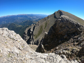 Cadi Range, near Vulturo peak 2649 m, Pyrenees mountains, Spain.