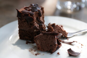 Close up Chocolate Cake 