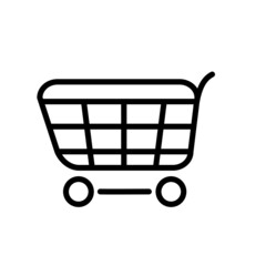 illustration vector graphic of shooping cart or trolley icon