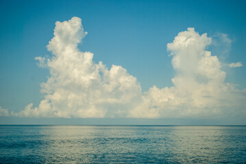 blue sea in august