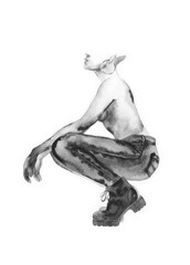 fashion illustration. watercolor painting
