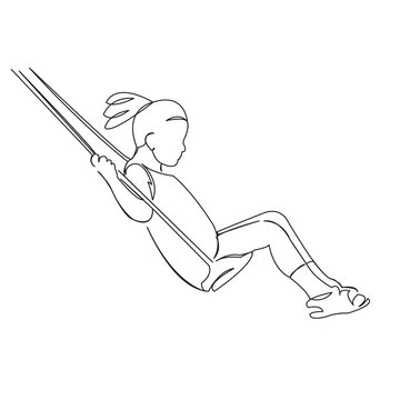 girl on a swing