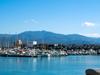 Fototapeta na wymiar harbour of corsica