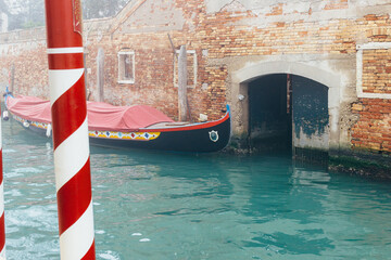 Fototapeta na wymiar Venice Italy. Architecture and landscape detail of the city. Venice postcard.