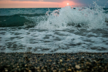 Black Sea in Abkhazia in August and September