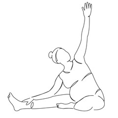 motherhood mother doing yoga