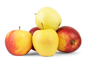 Red Apples on white. This file is cleaned, retouched and contains clipping path