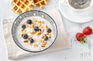 Bowl of Bircher muesli
