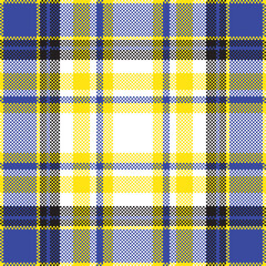 Pixel background vector design. Modern seamless pattern plaid. Square texture fabric. Tartan scottish textile. Beauty color madras ornament.