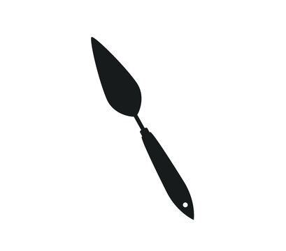 Palette knife icon. Shovel icon. Oil paint spatula icon. 