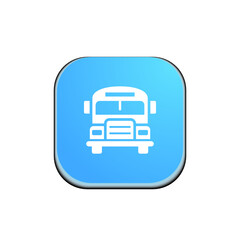 School Bus -  Button