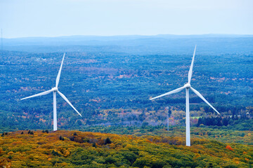 Wind turbines in Massachusetts, USA